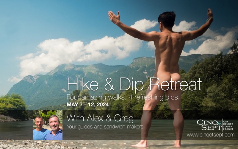 4-day Gay 'Hike & Dip' Retreat - Cinq & Sept, South of France